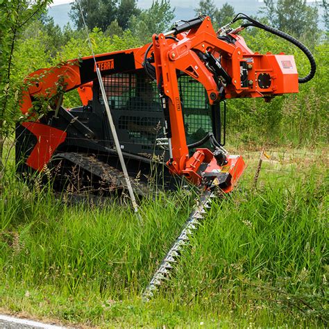 sickle bar mower skid steer|boom mounted mowers skid steer.